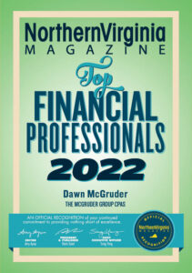 2022 NorthernVirginia Magazine Top Financial Professionals Award